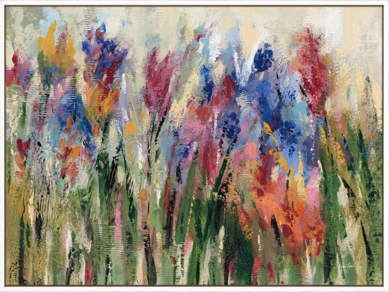 Impressionistic Garden - Canvas Gallery White