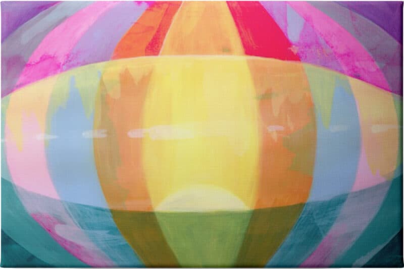 Neon Flare III - Unframed Canvas Unframed Canvas