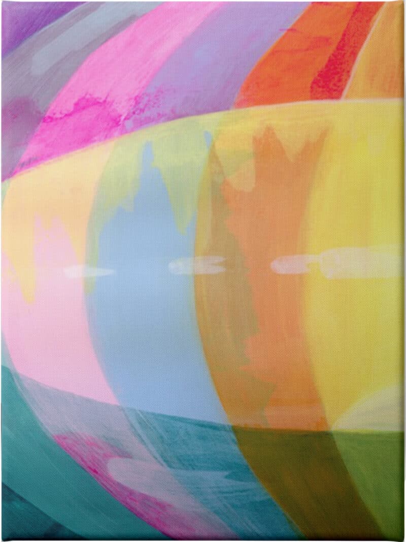 Neon Flare I - Unframed Canvas Unframed Canvas