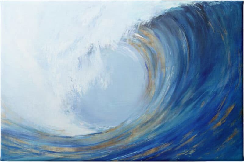 Wave Curl II - Unframed Canvas Unframed Canvas