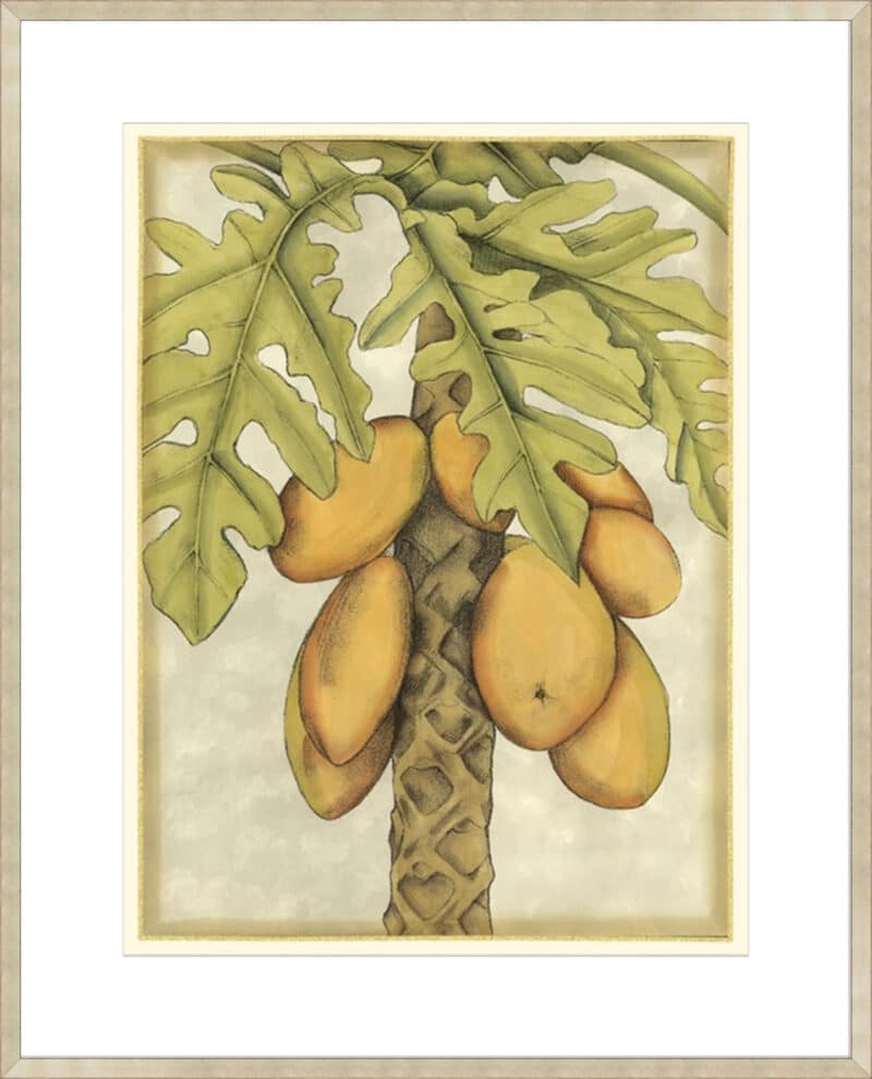 Graphic Palms I - 10cm Mount Board Sm. Box Champagne