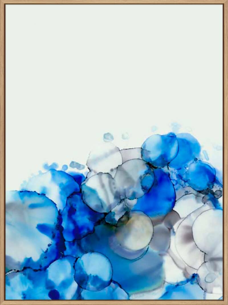 Blue Bubble Load II - Canvas Gallery Natural