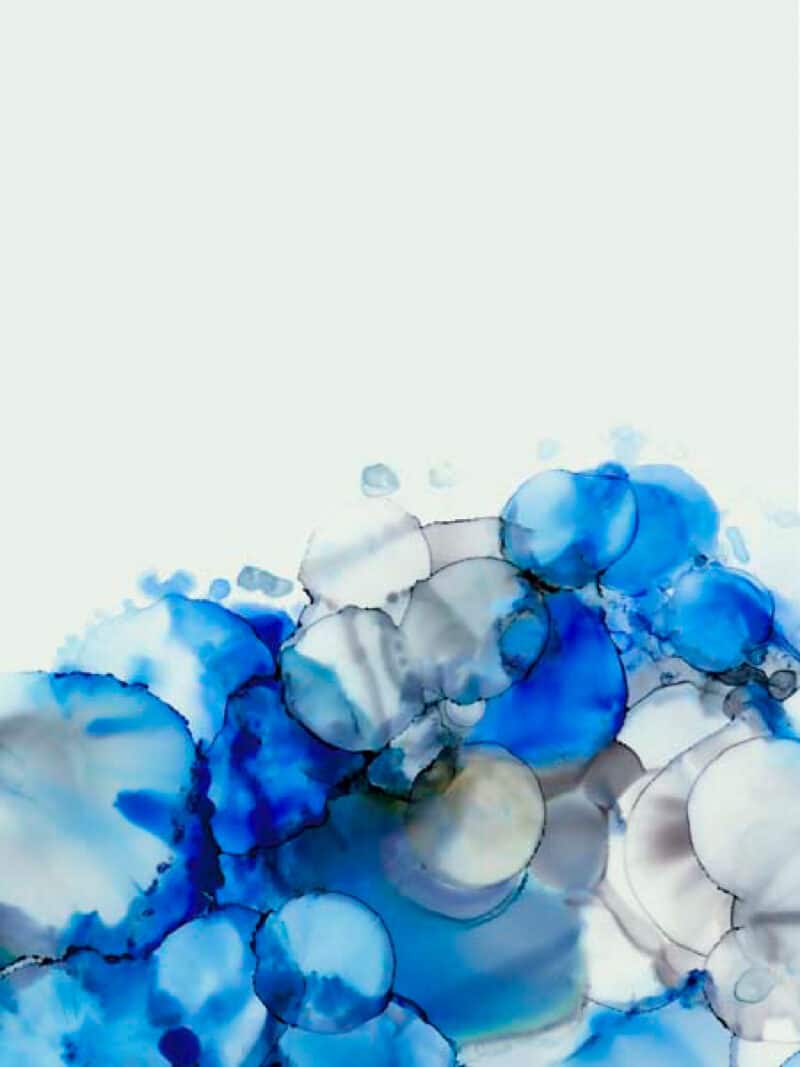 Blue Bubble Load II - Unframed Canvas Unframed Canvas