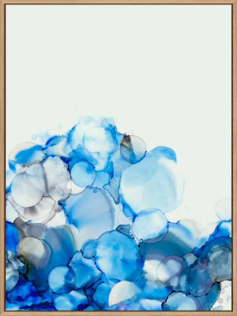 Blue Bubble Load I - Canvas Gallery Natural