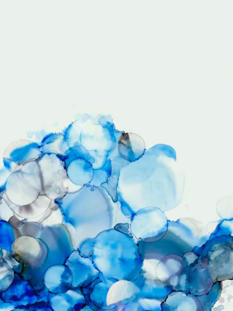 Blue Bubble Load I - Unframed Canvas Unframed Canvas