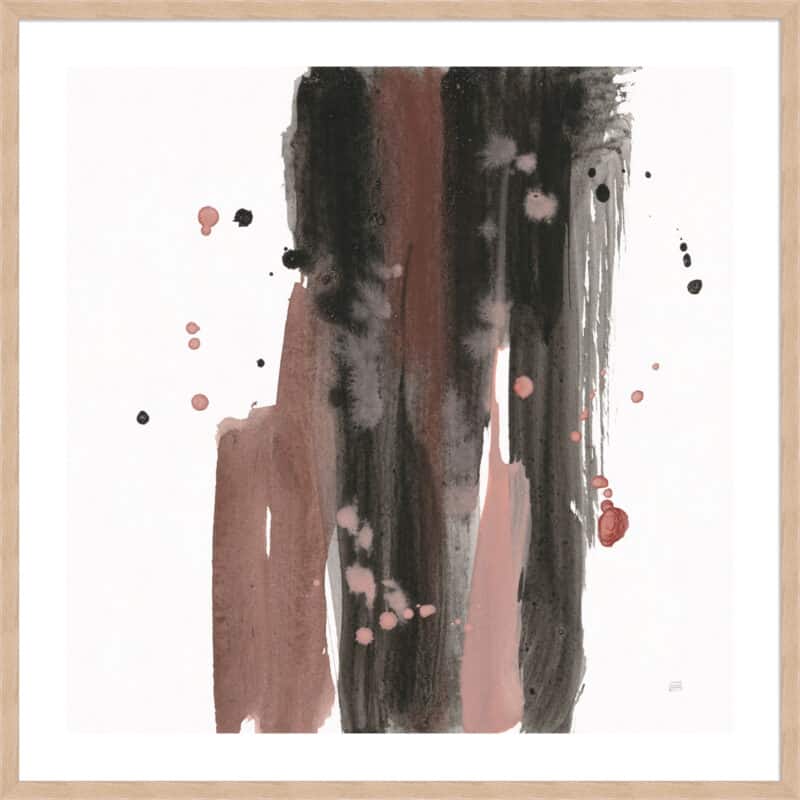 Black and Rust I - 5cm White Border Box Natural