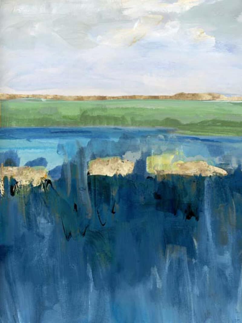 Blue Marsh I - Unframed Canvas Unframed Canvas