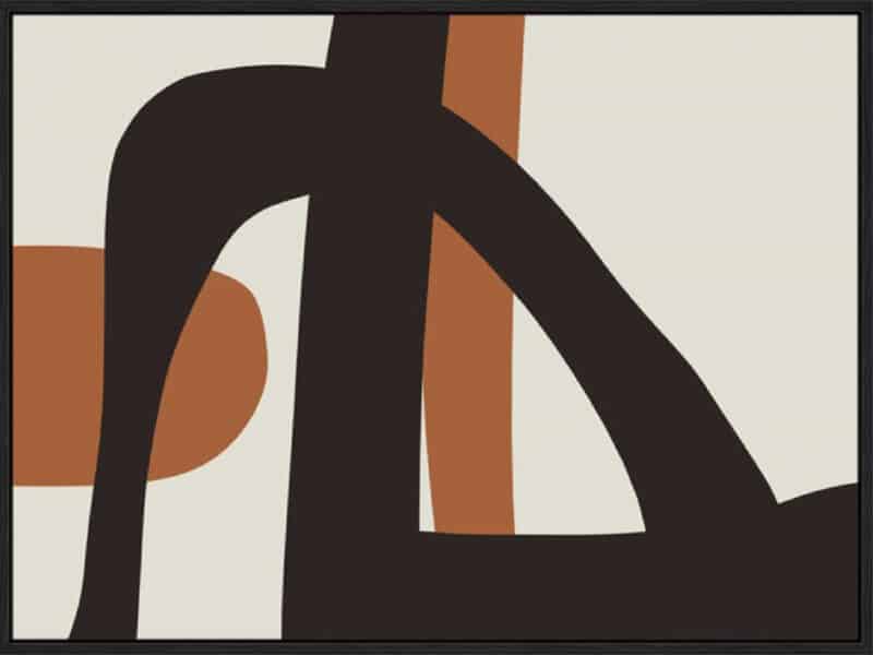 Calming Neutrals II - Canvas Gallery Black