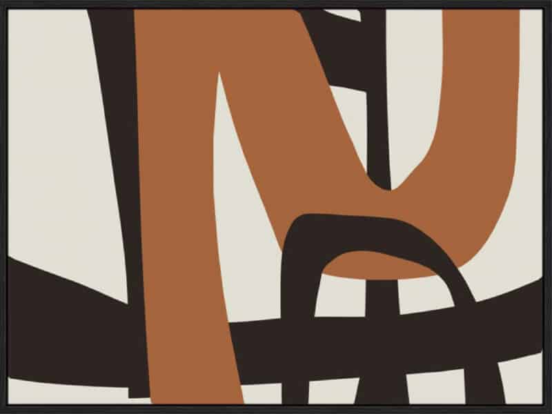 Calming Neutrals I - Canvas Gallery Black