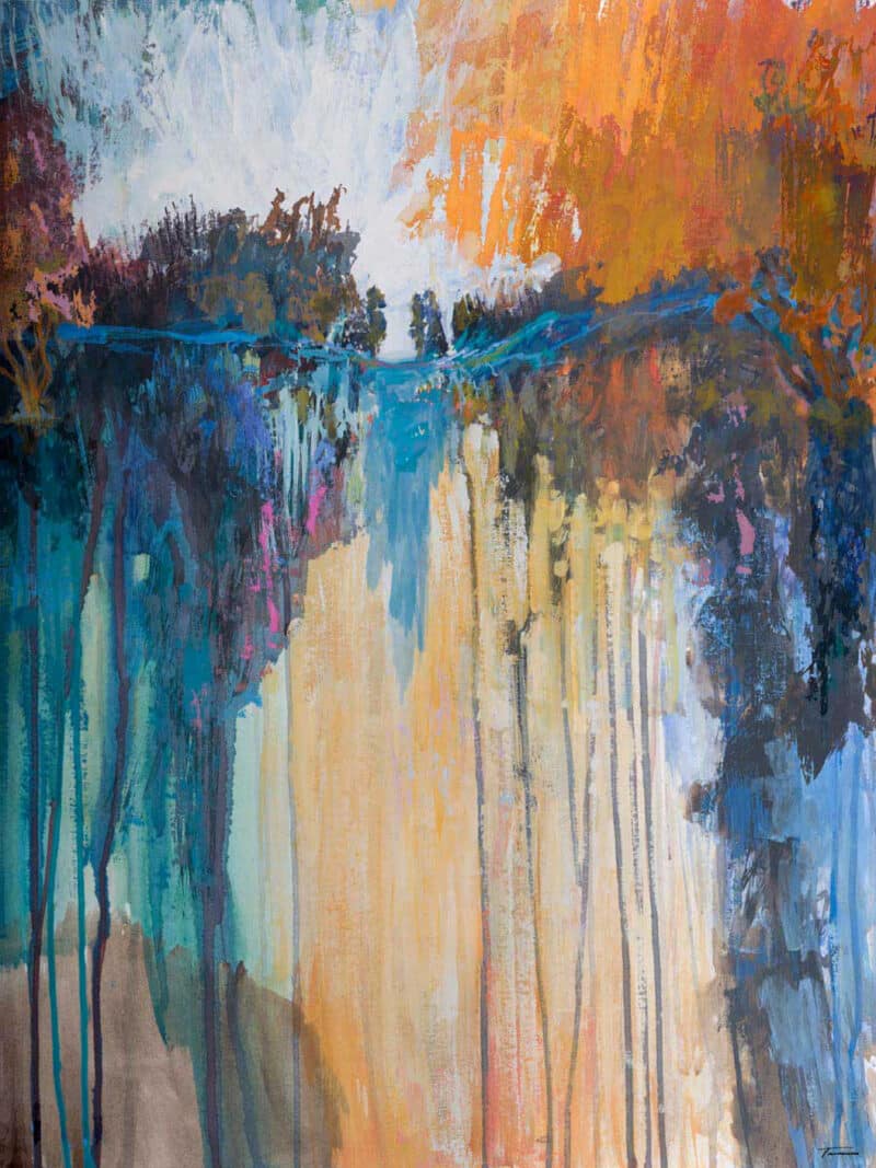 Cascading Memories II  - Unframed Canvas Unframed Canvas