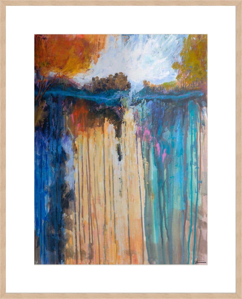 Cascading Memories I  - 10cm Mount Board Box Natural