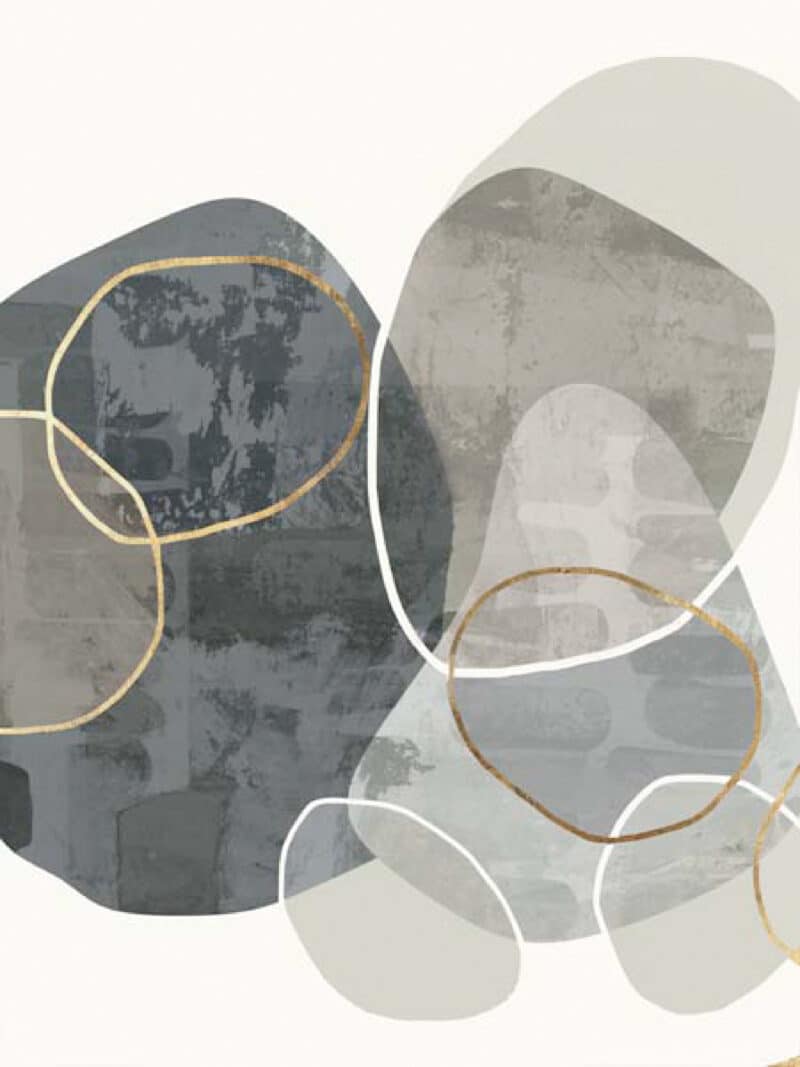 Grey Effervescent II - Unframed Canvas Unframed Canvas