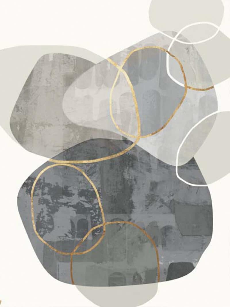 Grey Effervescent I - Unframed Canvas Unframed Canvas