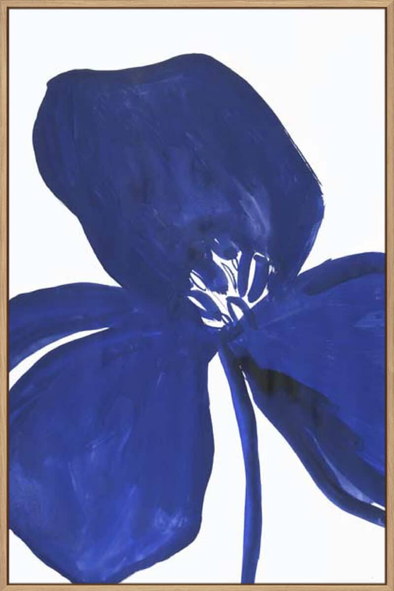 Indigo Petal II - Canvas Gallery Natural
