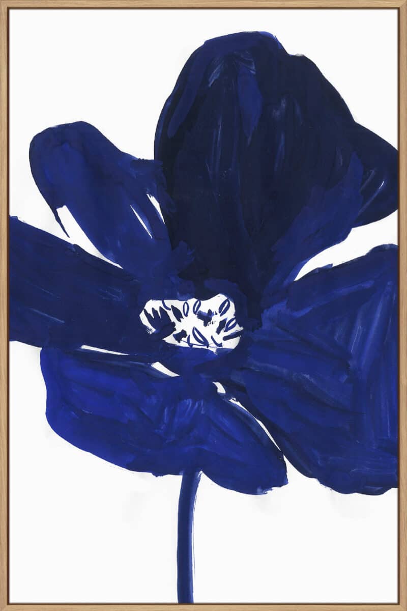 Indigo Petal I - Canvas Gallery Natural