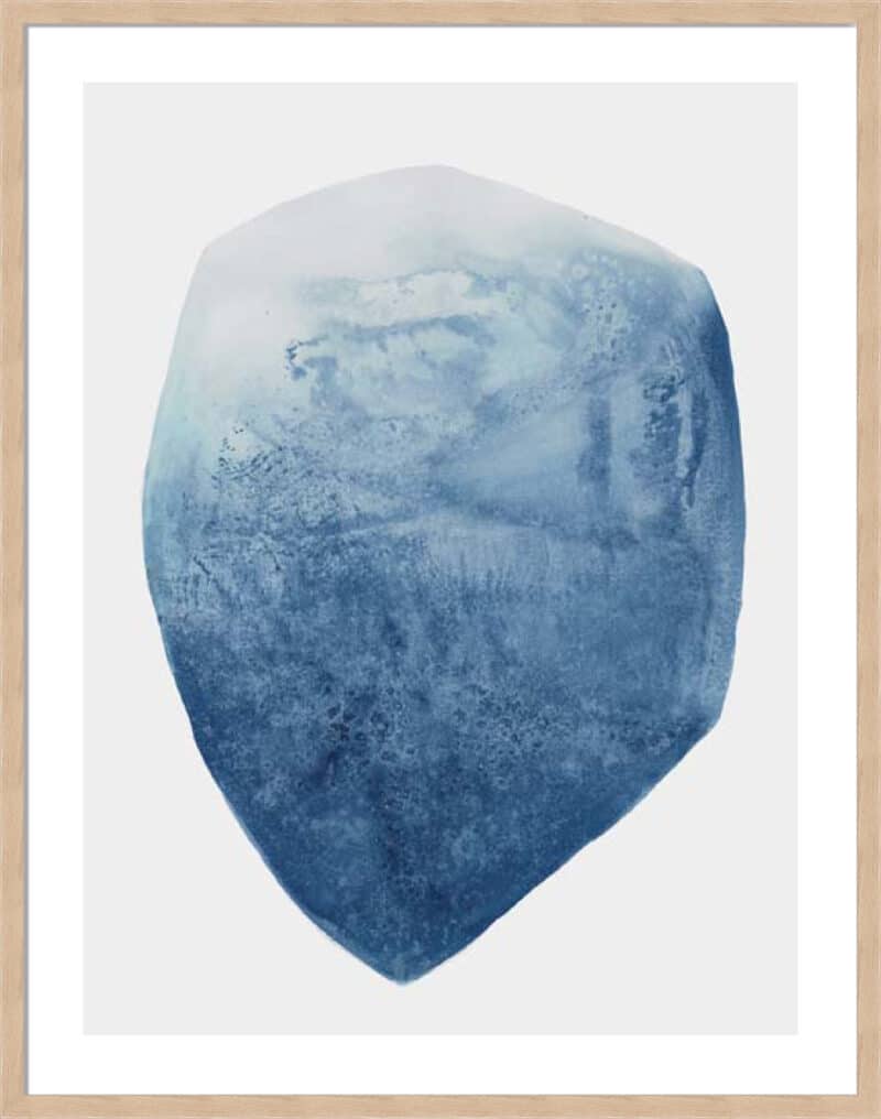 Luminous Blue I - 5cm White Border Box Natural