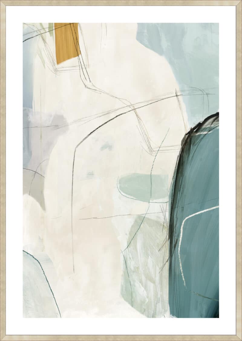 Merging II - 5cm White Border Sm. Box Champagne