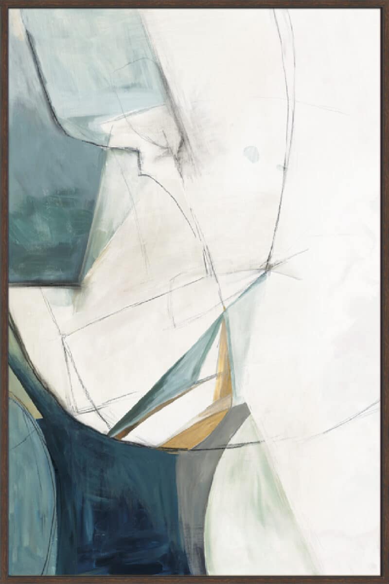 Merging I - Canvas Gallery Walnut