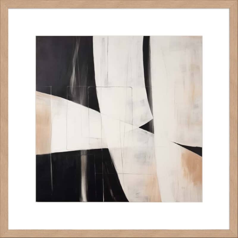 Monochrome Minimalism II - 10cm Mount Board Lg. Box Natural