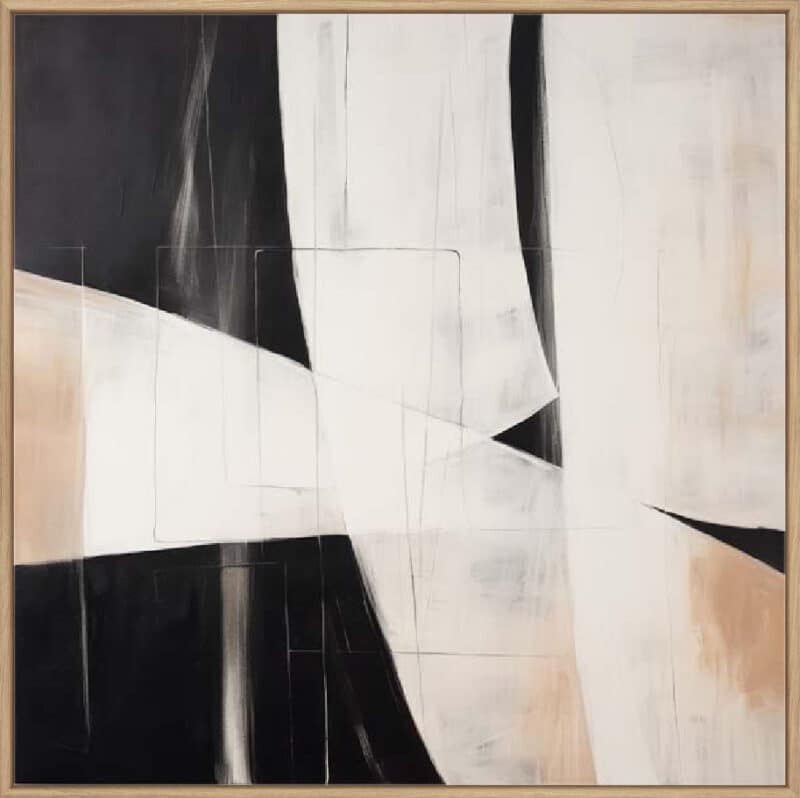 Monochrome Minimalism II - Canvas Gallery Natural