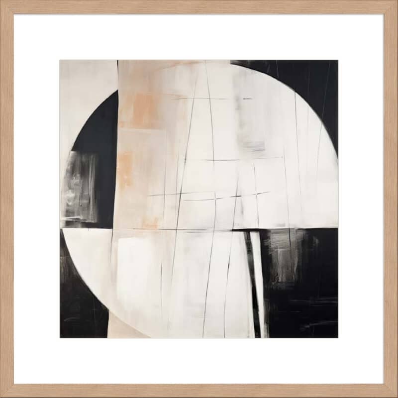 Monochrome Minimalism I - 10cm Mount Board Lg. Box Natural