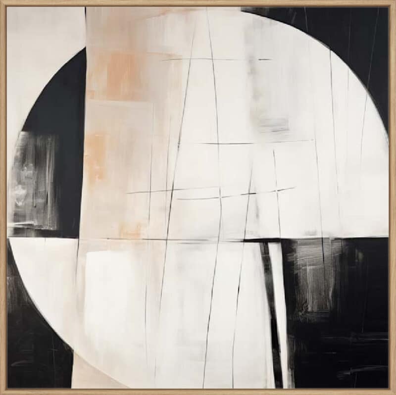 Monochrome Minimalism I - Canvas Gallery Natural