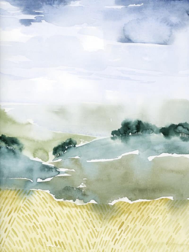 Mountain Vale II - Unframed Canvas Unframed Canvas