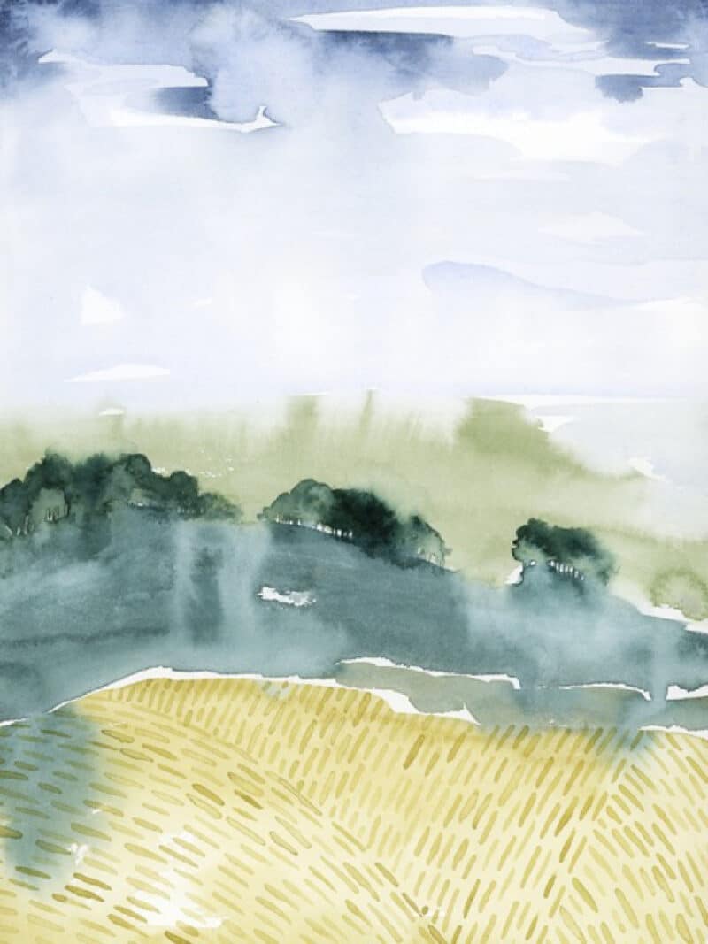 Mountain Vale I - Unframed Canvas Unframed Canvas