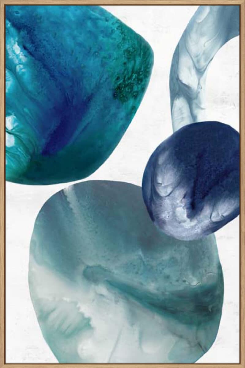 Organic Blue Rocks II - Canvas Gallery Natural