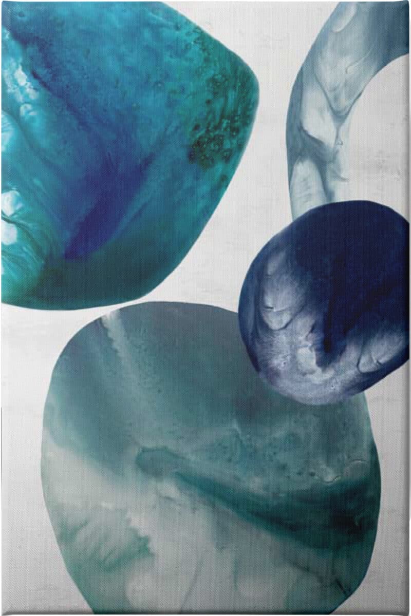 Organic Blue Rocks II - Unframed Canvas Unframed Canvas