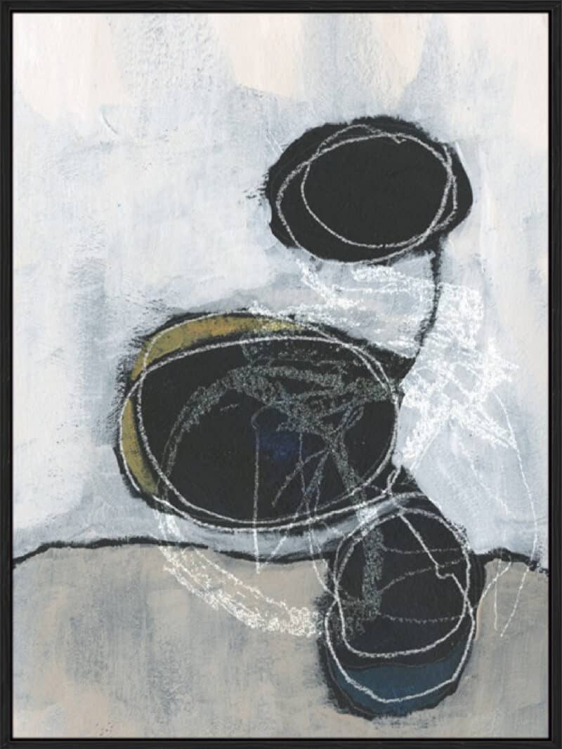 Primary Orbs II - Canvas Gallery Black