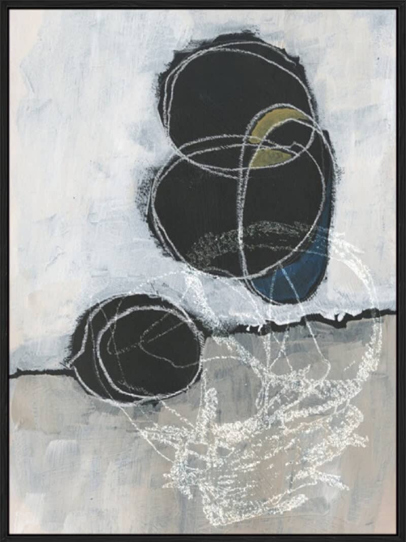 Primary Orbs I - Canvas Gallery Black