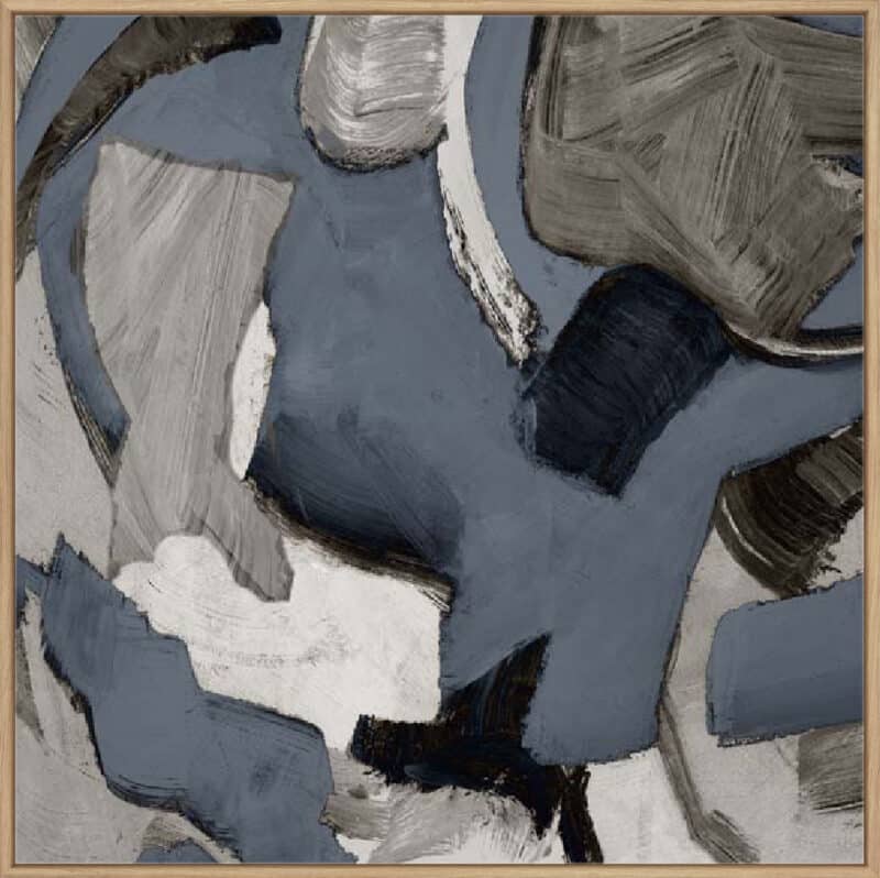 Textured Greys I - Canvas Gallery Natural