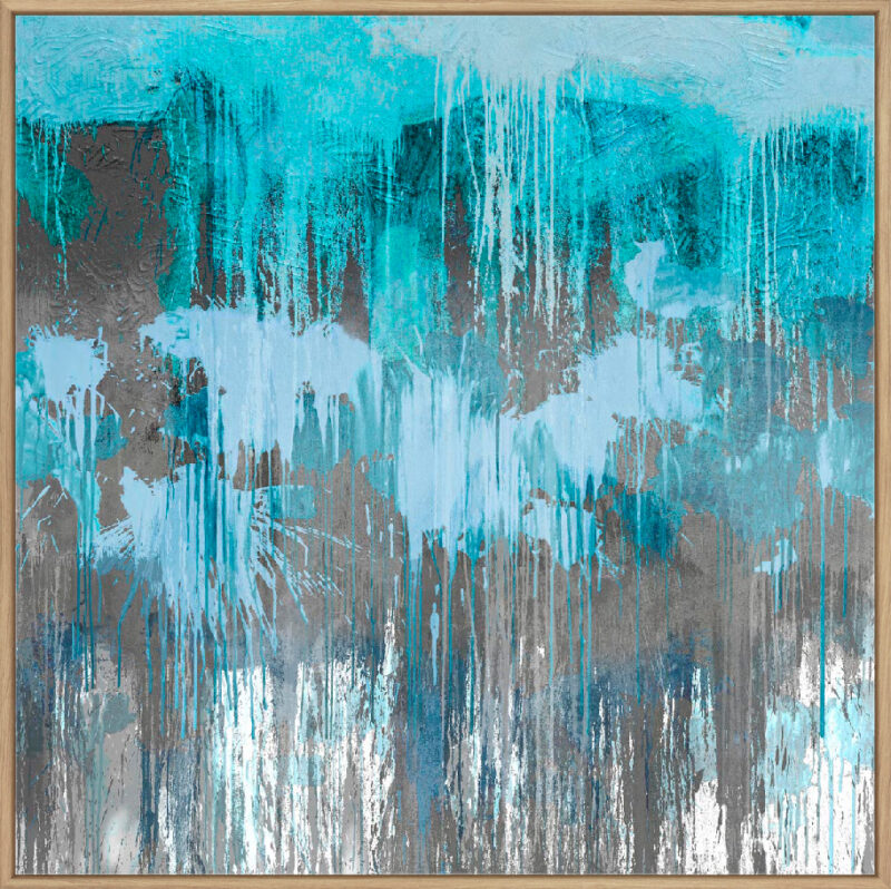 Unleashed Aqua  - Canvas Gallery Natural