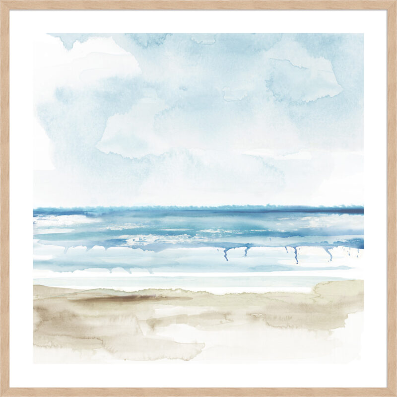 Watercolour Tide - 5cm White Border Box Natural