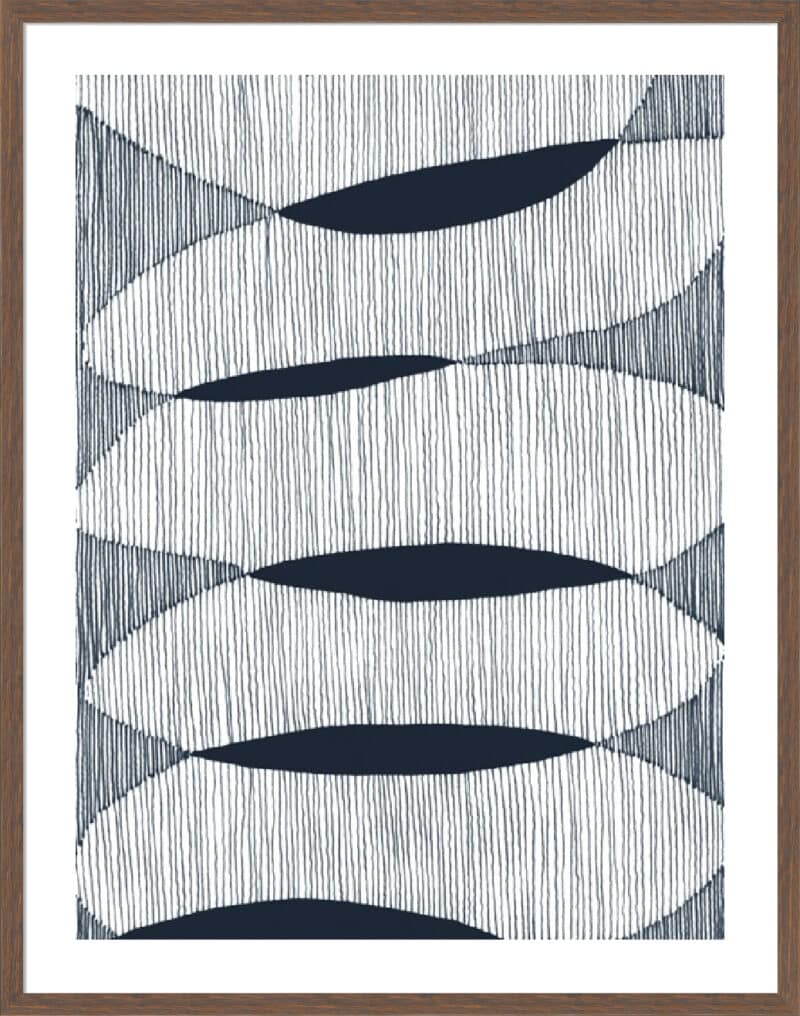 Alternate II - 5cm White Border Box Walnut