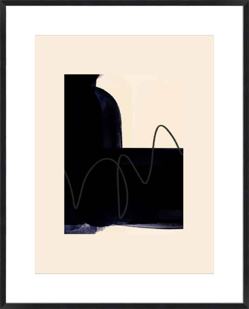 Blobs of Black III - 10cm Mount Board Box Black