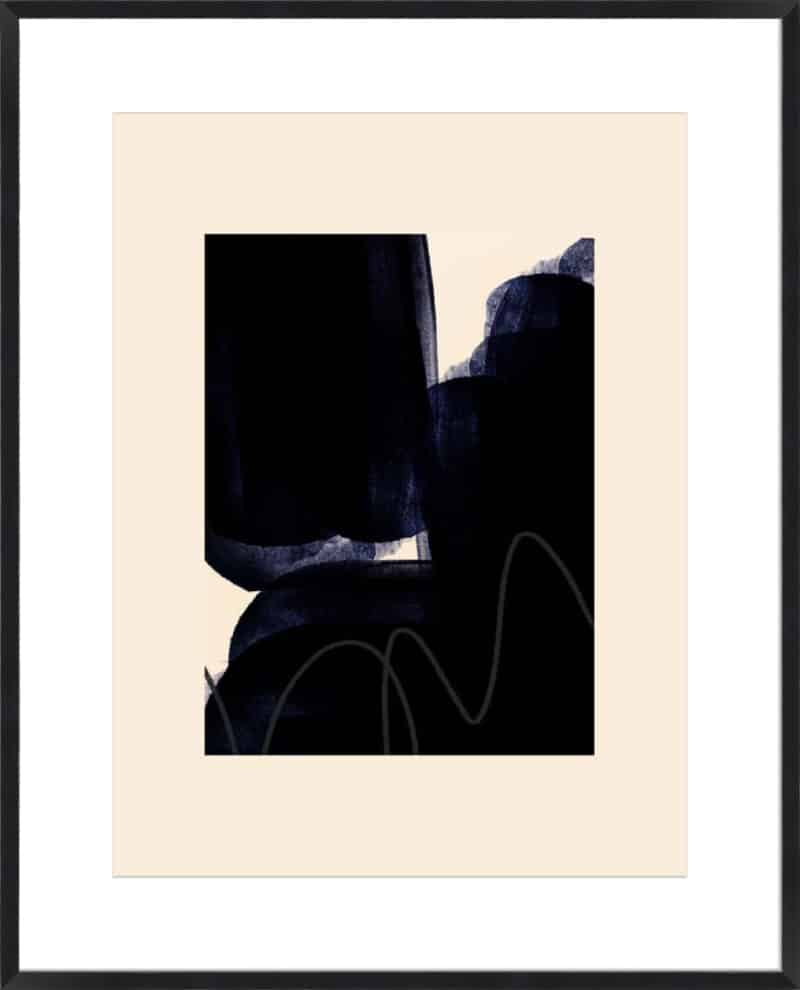 Blobs of Black II - 10cm Mount Board Box Black