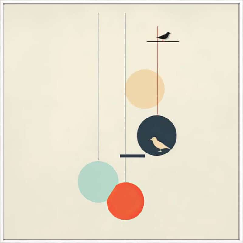 Companions II - Canvas Gallery White