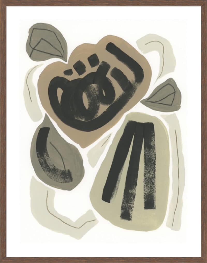 Flores de Papel II - 5cm White Border Box Walnut