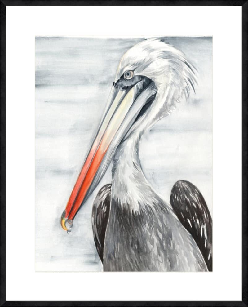 Grey Pelican II - 10cm Mount Board Sm. Black Woodgrain