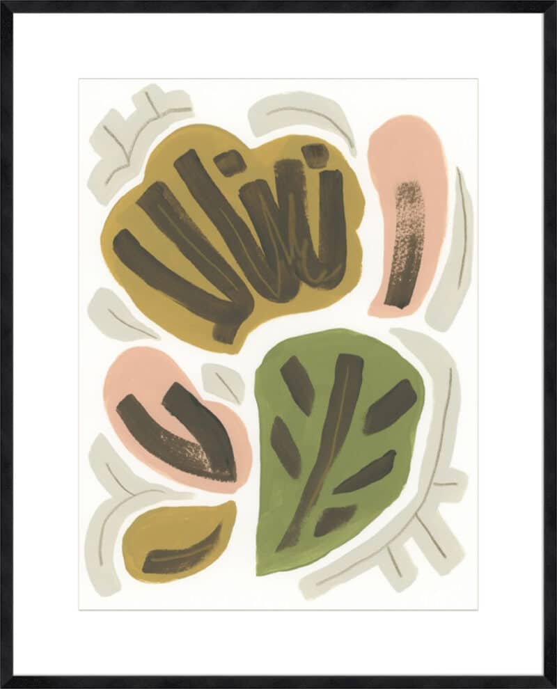 Hojas II - 10cm Mount Board Sm. Black Woodgrain