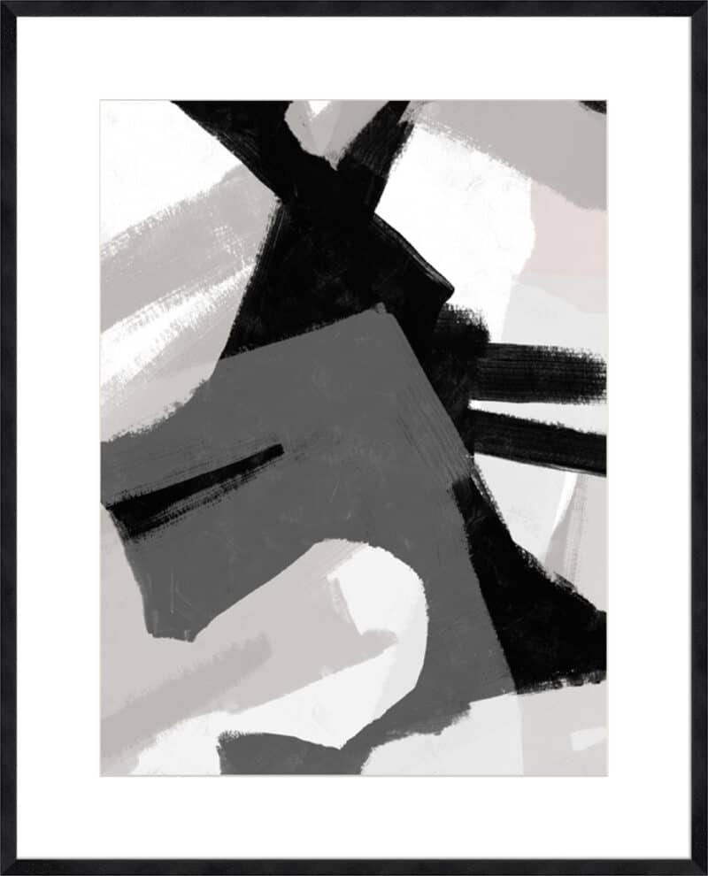 Interlocking Rhythm II - 10cm Mount Board Sm. Black Woodgrain