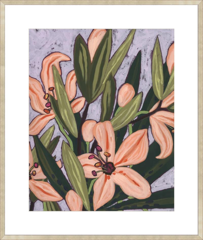 Island Lily II - 10cm Mount Board Sm. Box Champagne