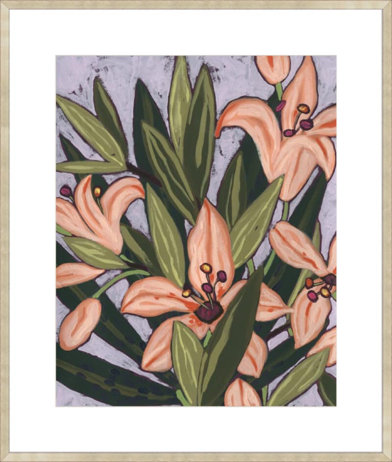 Island Lily I - 10cm Mount Board Sm. Box Champagne