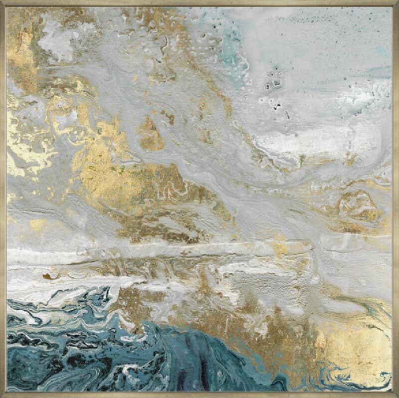 Playa Secreto III Indigo - Canvas Gallery Champagne