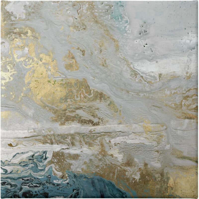 Playa Secreto III Indigo - Unframed Canvas Unframed Canvas