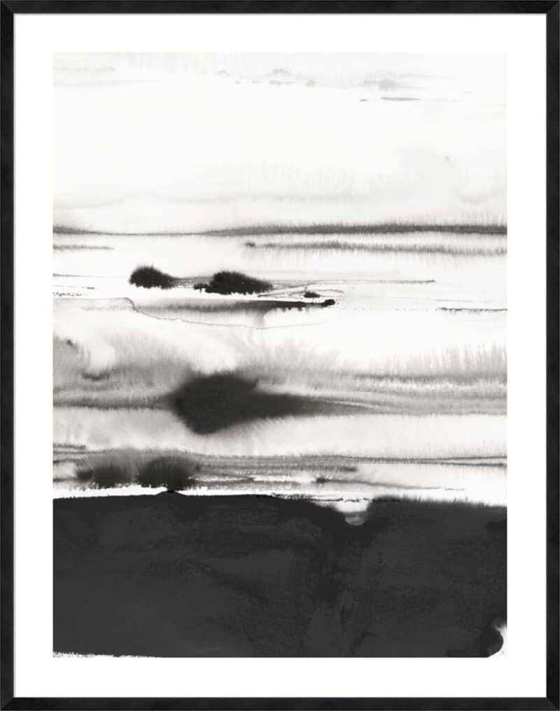 Rhythm of Sea II - 5cm White Border Sm. Black Woodgrain