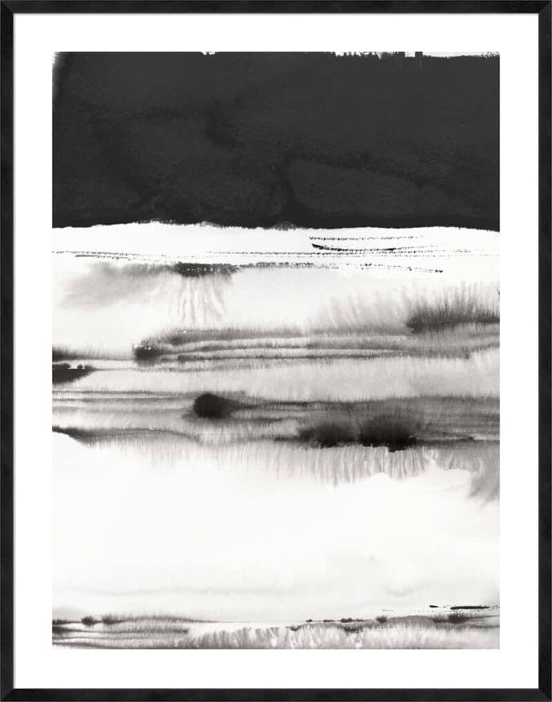 Rhythm of Sea I - 5cm White Border Sm. Black Woodgrain