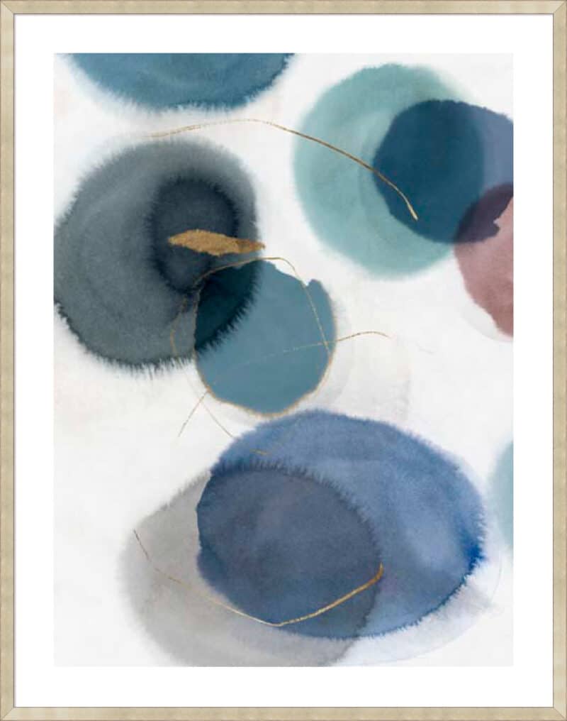 Soft Blue II - 5cm White Border Sm. Box Champagne